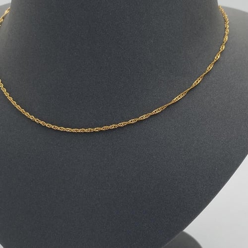 سلسال ذهب عيار 18 الوزن 0.80 جرام