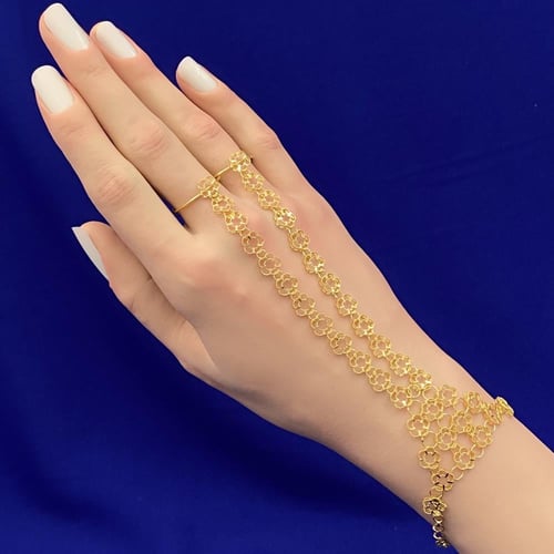 كف ذهب عيار 21 الوزن 13.95 جرام