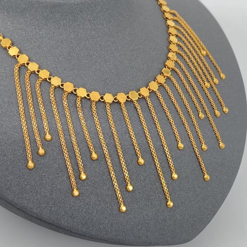 خناق ذهب عيار 21 الوزن 14.04 جرام