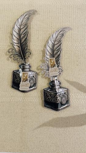 Today’s Arabic Language Day distributions (Feather pen and ink)