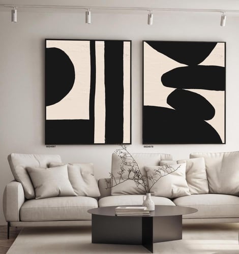 طقم مكون من لوحتين مودرن