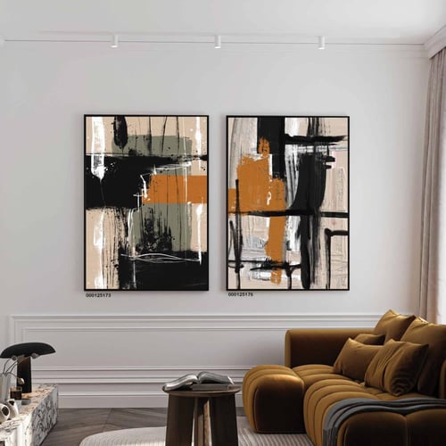 طقم مكون من لوحتين مودرن