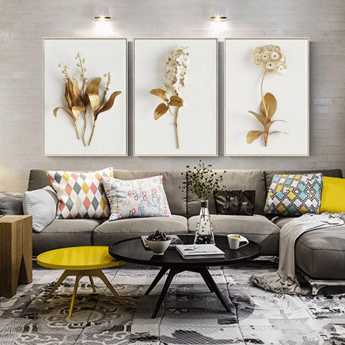 طقم من 3 لوحات كنفاس