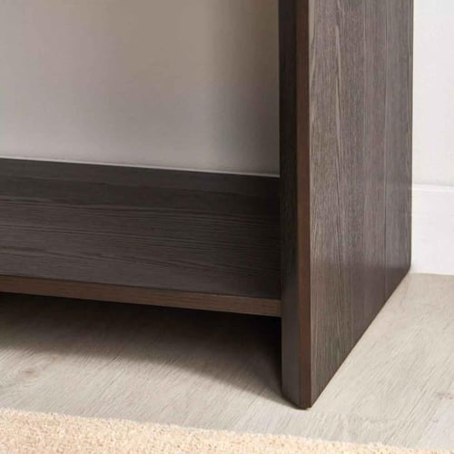 كونسول خشبي مودرن مع درجين ورف سفلي