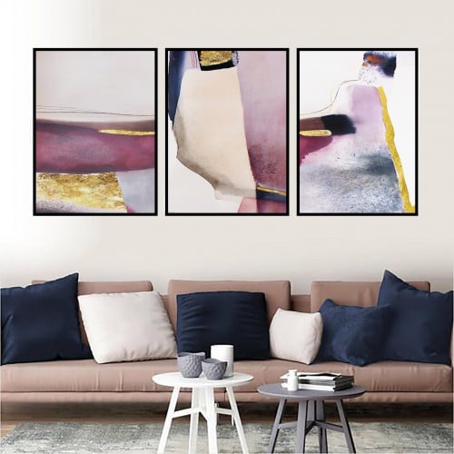 طقم من 3 لوحات كنفاس