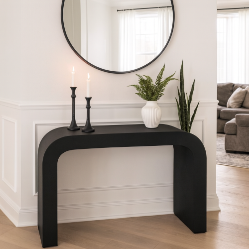 طاولة كونسول خشبية بتصميم مودرن