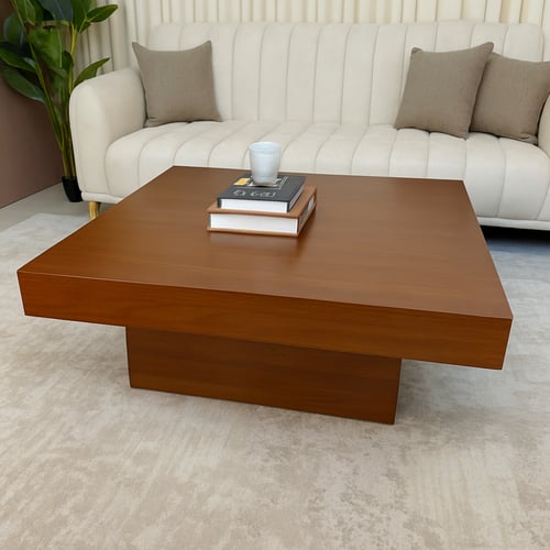 طاولة وسط خشبية بتصميم عصري