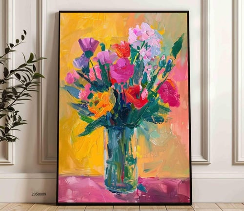 لوحة جدارية فنية مودرن ، قماش كانفس