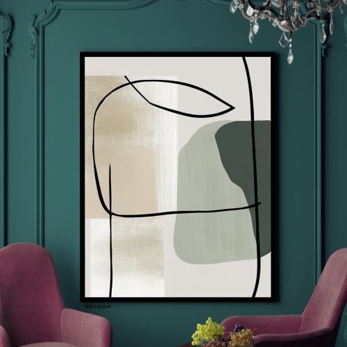 لوحة جدارية فنية مودرن ، قماش كانفس