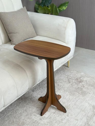 طاولة ديكور جانبية خشبية فاخرة بجانب الأريكة بشكل...