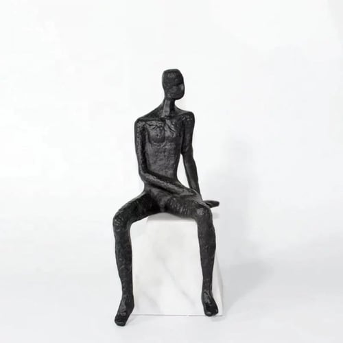 طقم تحف بقاعدة من الرخام ، درجة اولى