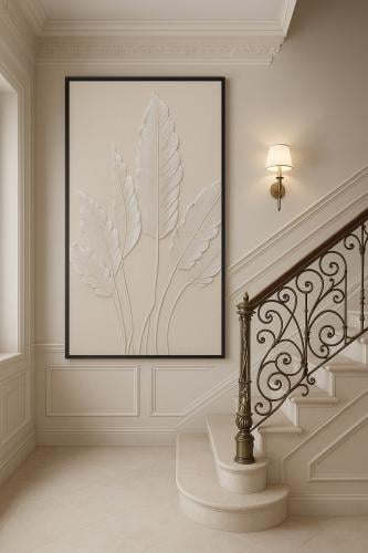 لوحة جدارية جبسية - ليڤز تاتش | Leaves Touch