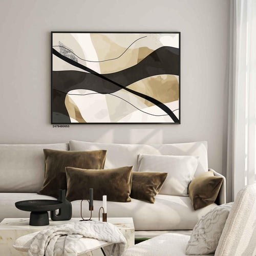 لوحة جدارية فنية تجريدية