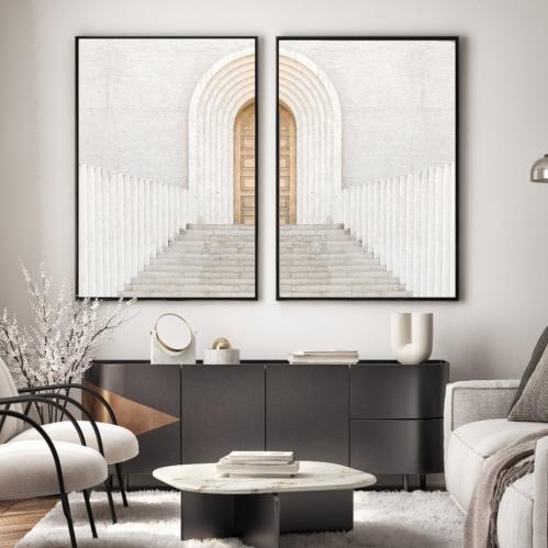 لوحتين جدارية كانفس -أرتش ستيبس