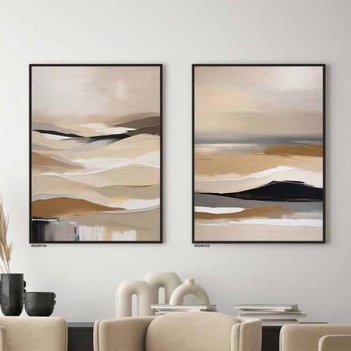 طقم مكون من لوحتين مودرن