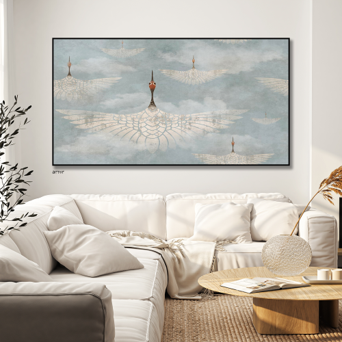 لوحة جدارية فنية مودرن ، قماش كانفس