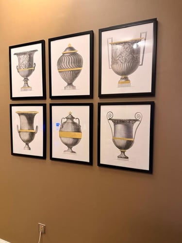 مجموعة لوحات كانفس مكونة من 6 لوحات