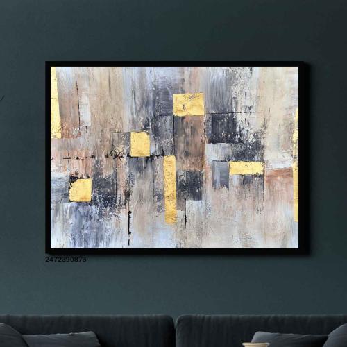 لوحة جدارية فنية تجريدية