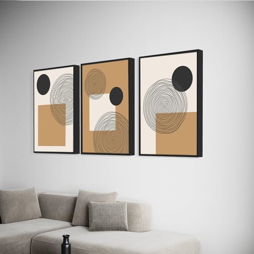 طقم من 3 لوحات مودرن