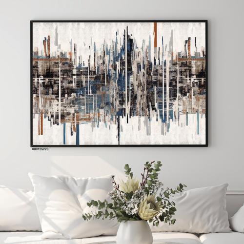 لوحة جدارية فنية تجريدية