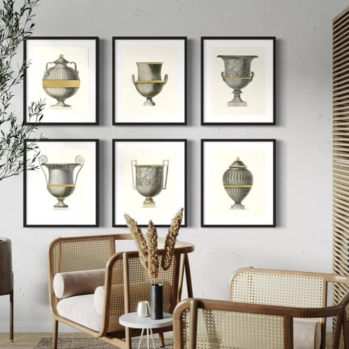 مجموعة لوحات كانفس مكونة من 6 لوحات