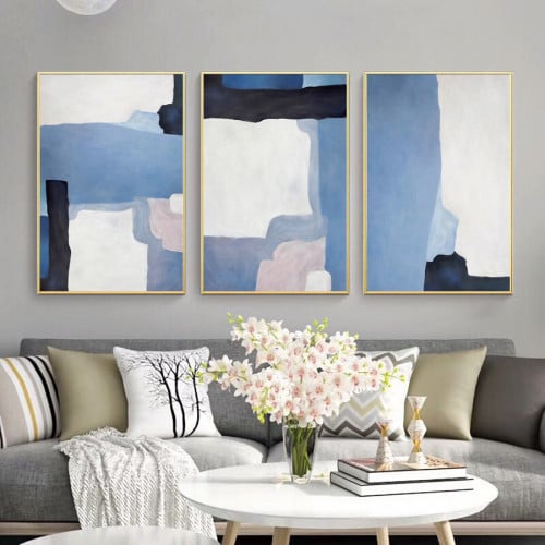 طقم من 3 لوحات كنفاس