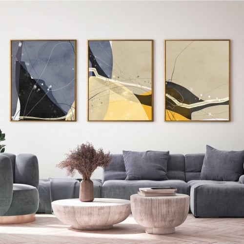 طقم من 3 لوحات مودرن