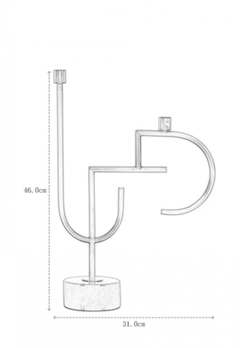 حامل شموع من الرخام الذهبي، حامل شموع صغير، شمعدان...