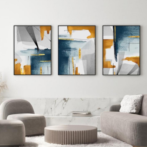 طقم من 3 لوحات مودرن