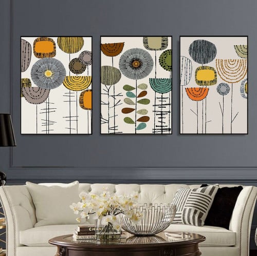 طقم لوحات جدارية بوهيمي