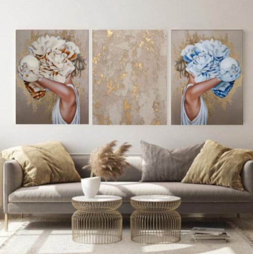 طقم من 3 لوحات مودرن بتصميم مميز