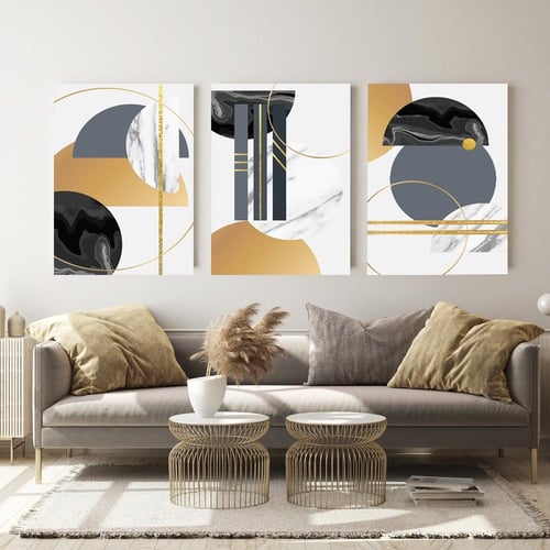 طقم من 3 لوحات مودرن