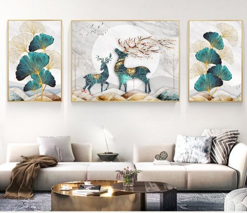 مجموعة مكونة من 3 لوحات كانفس - مقاسات متعددة