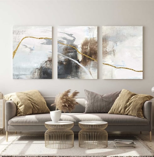 طقم من 3 لوحات مودرن