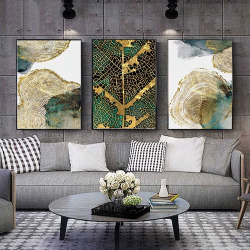 طقم من 3 لوحات مودرن كنفاس