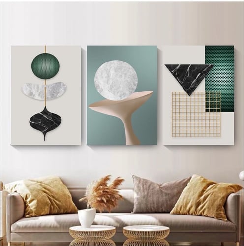 طقم من 3 لوحات مودرن