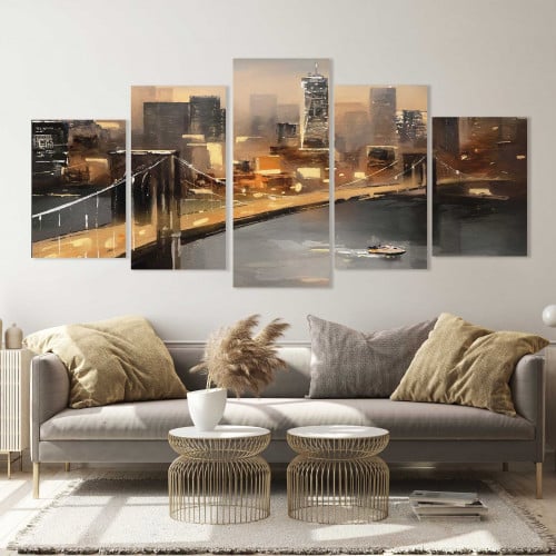 لوحه جدارية كانفس - مقسمة