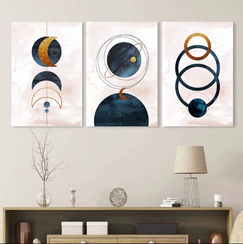 طقم من 3 لوحات مودرن