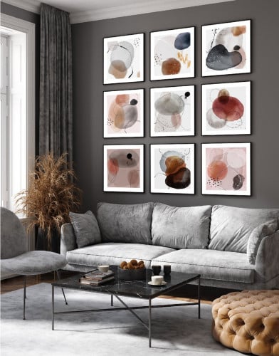 مجموعة لوحات ، كنفاس مكونة من9 لوحات