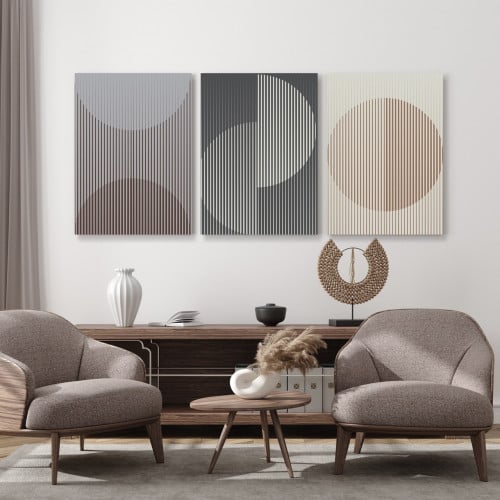 طقم من 3 لوحات مودرن