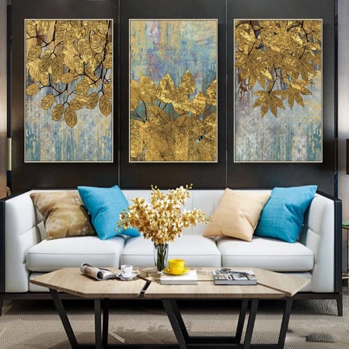 طقم من 3 لوحات كنفاس