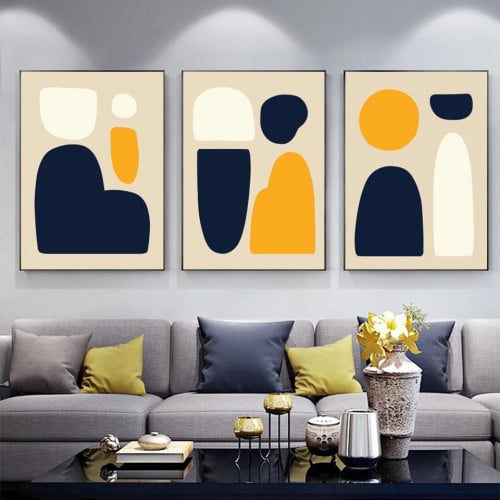 طقم من 3 لوحات مودرن