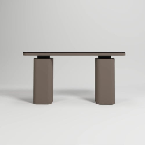 طاولة كونسول بسطح اكريليك بتصميم مودرن