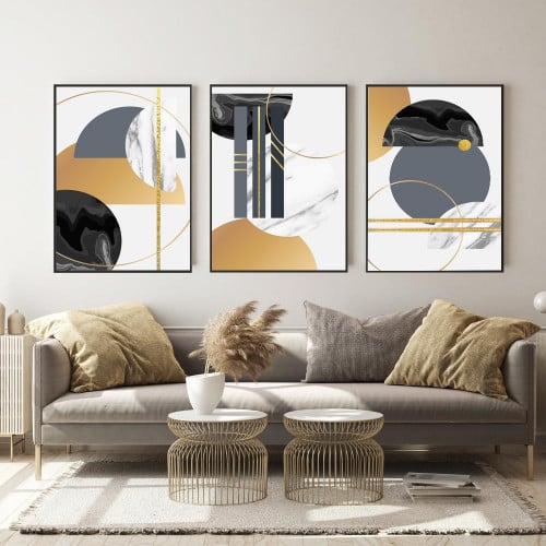 طقم من 3 لوحات مودرن