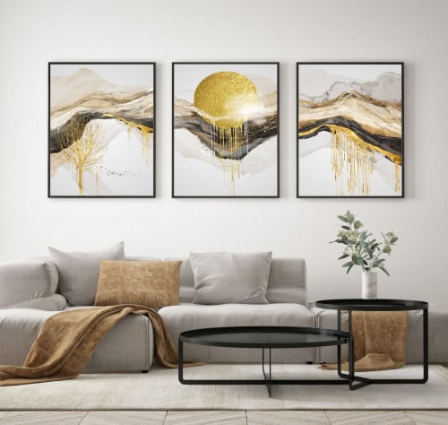 طقم من 3 لوحات مودرن