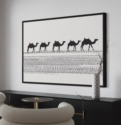 لوحة جدارية فنية مودرن ، قماش كانفس