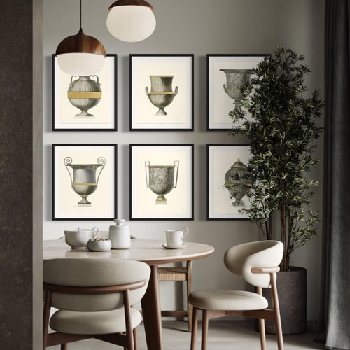 مجموعة لوحات كانفس مكونة من 6 لوحات