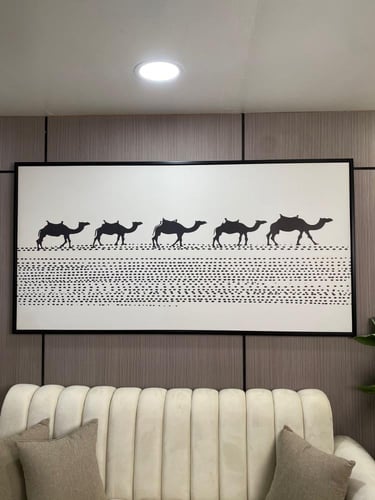 لوحة جدارية فنية مودرن ، قماش كانفس