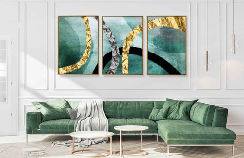 طقم من 3 لوحات مودرن