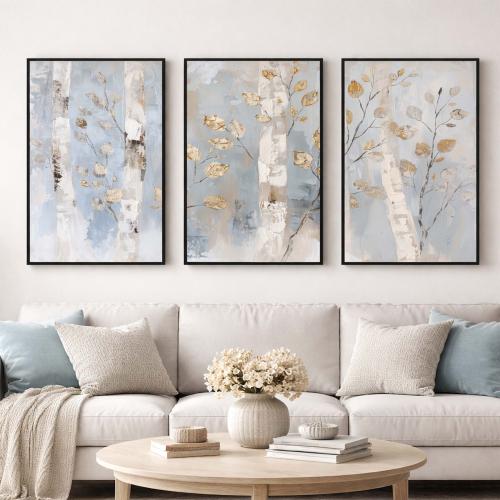 لوحات جدارية ثلاثية بتصميم أشجار ناعمة – للمجلس وا...